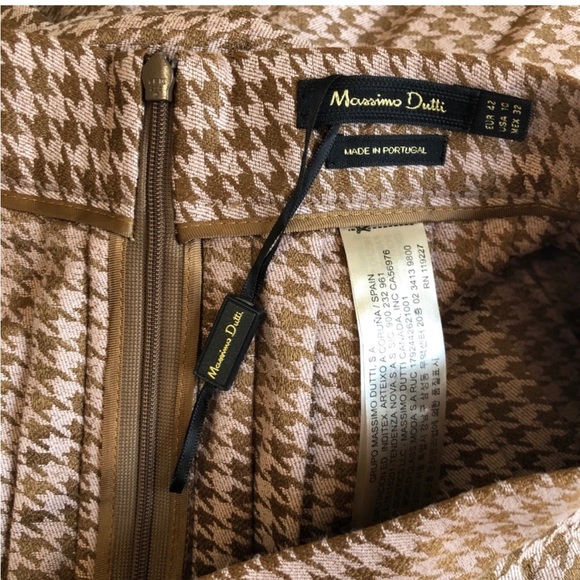 Massimo Dutti Culotte pleated houndstooth … - Picture 6 of 6